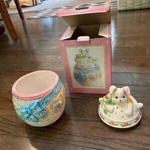 Easter Bunny Goody Jar-Mint Condition!